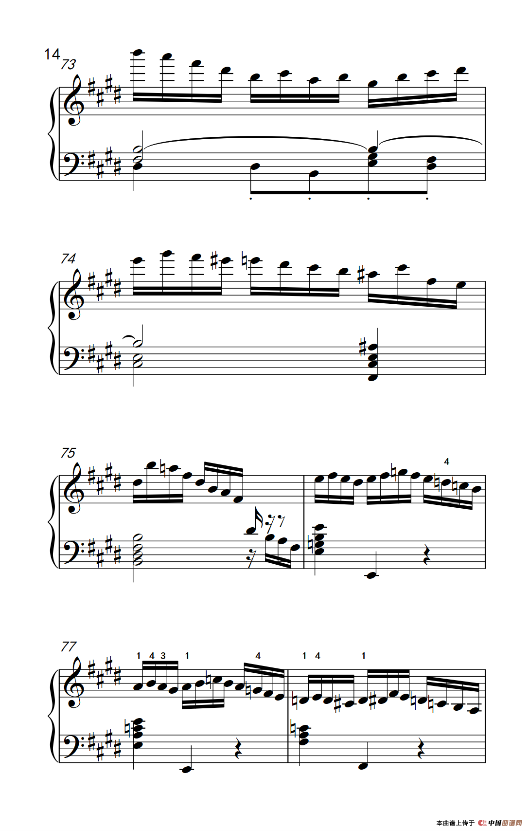 莫什科夫斯基 钢琴练习曲（第一首）