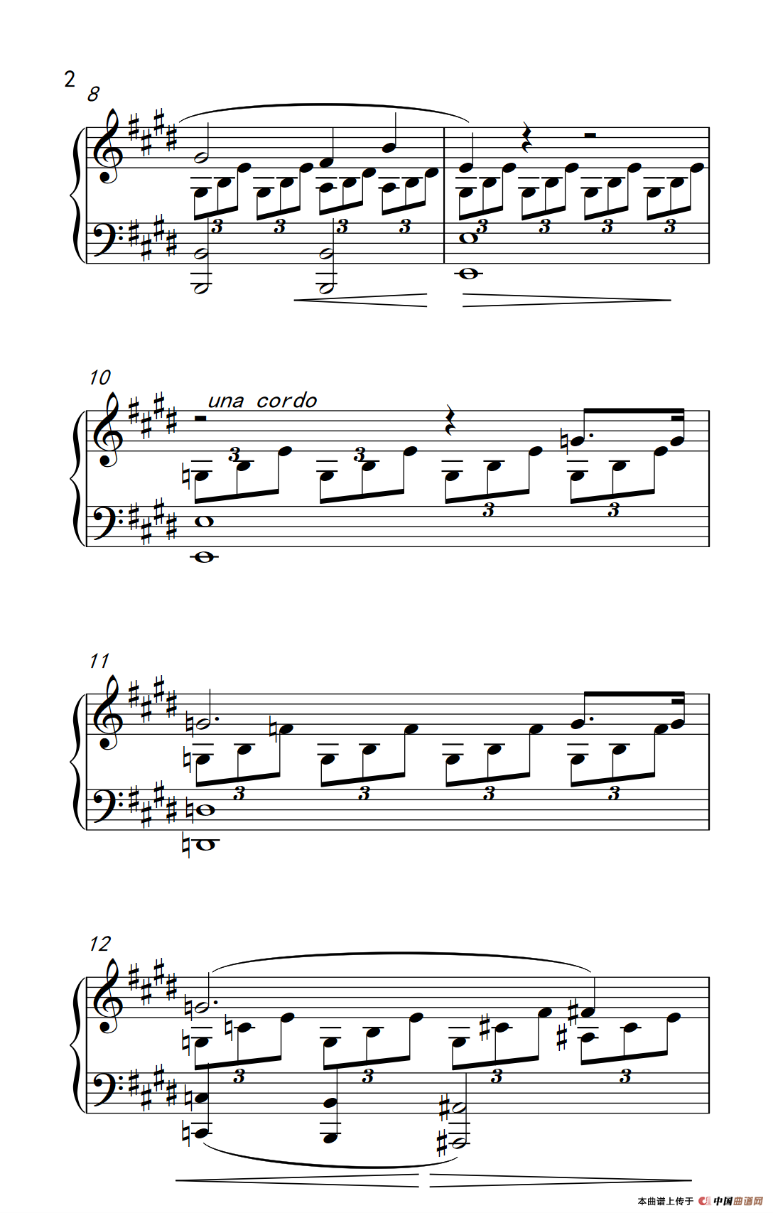 ”月光“奏鸣曲第一乐章