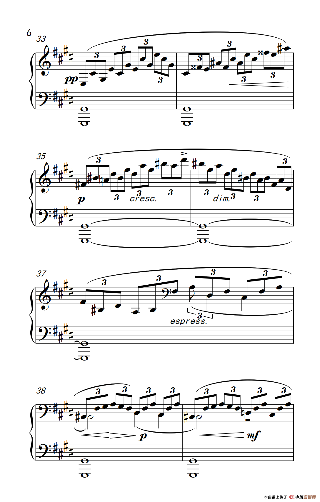 ”月光“奏鸣曲第一乐章