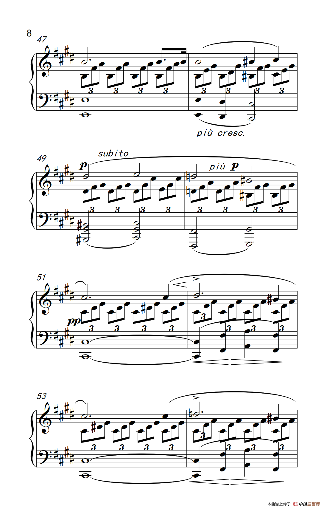 ”月光“奏鸣曲第一乐章