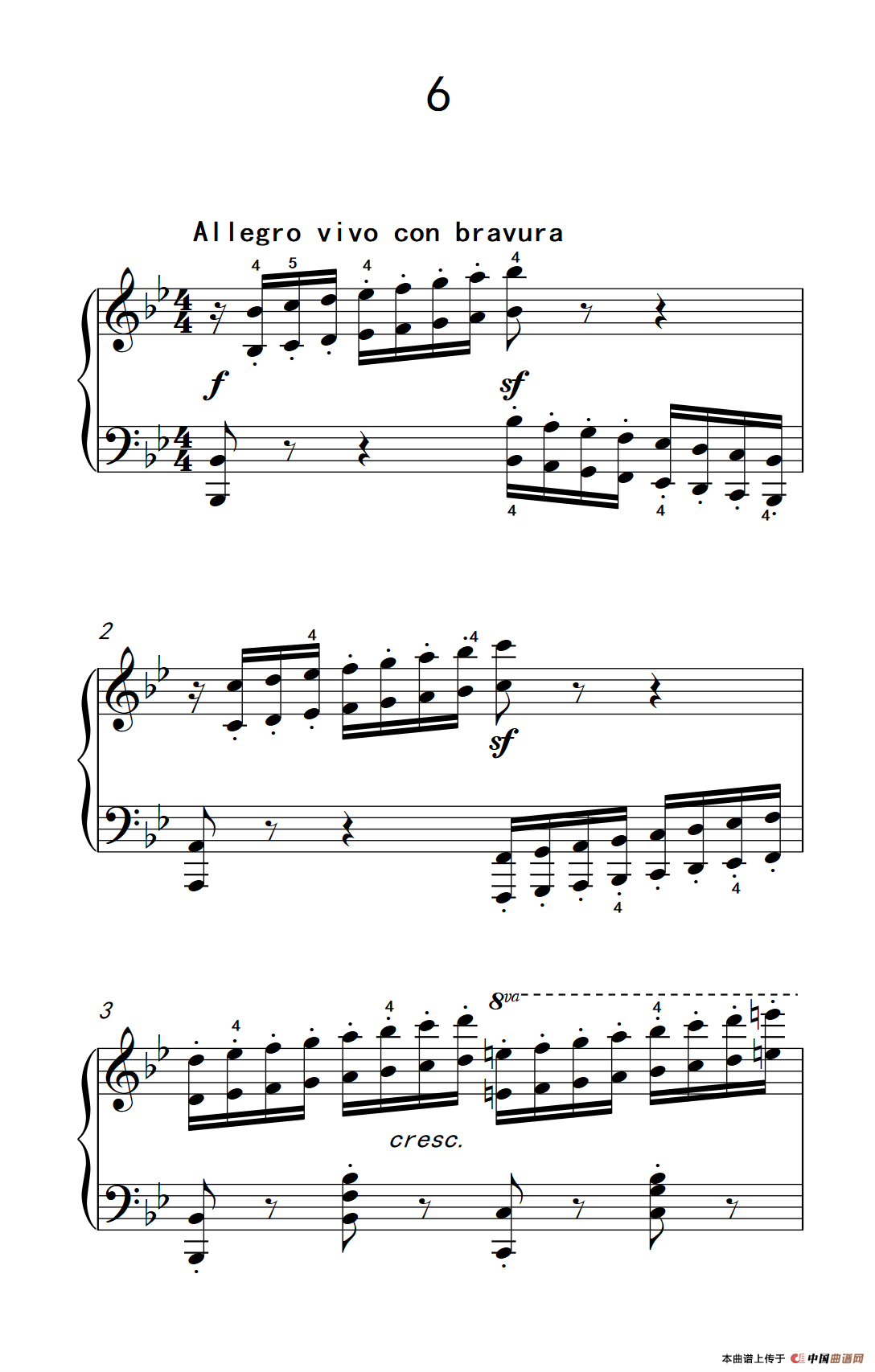 车尔尼钢琴八度练习曲 553（6）