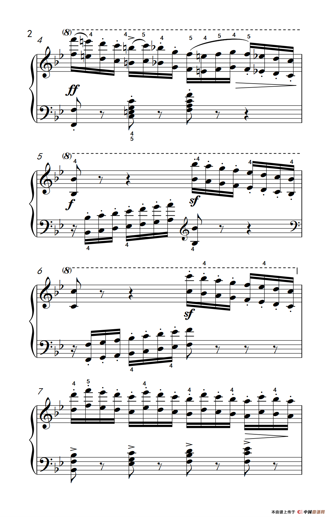 车尔尼钢琴八度练习曲 553（6）