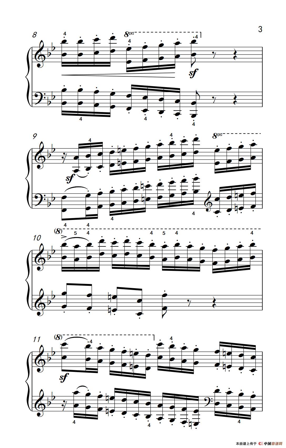 车尔尼钢琴八度练习曲 553（6）