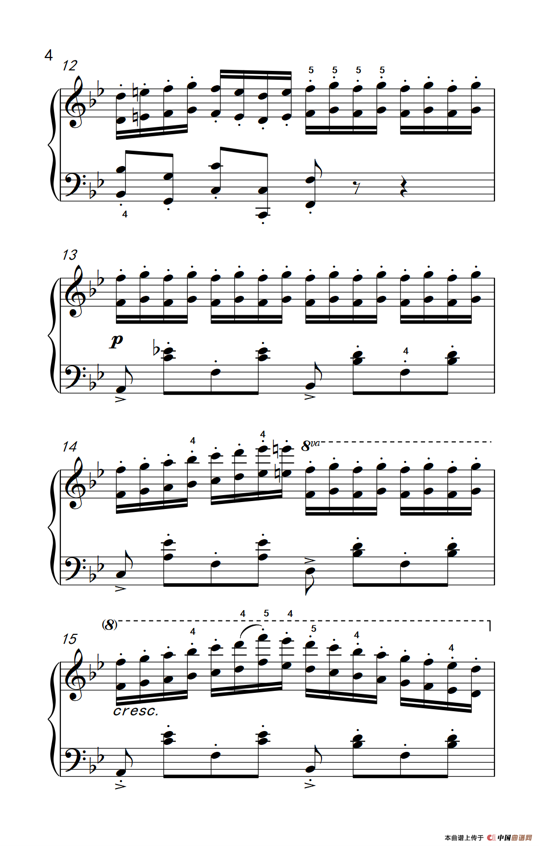 车尔尼钢琴八度练习曲 553（6）