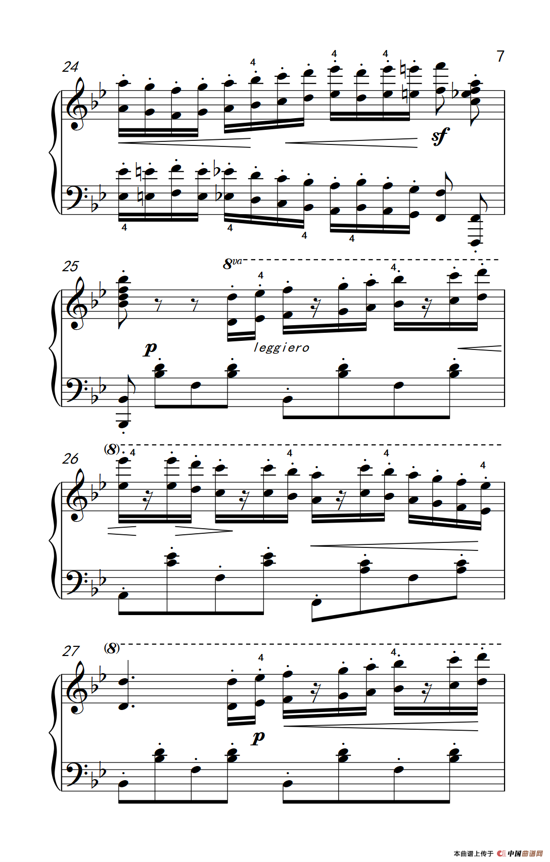 车尔尼钢琴八度练习曲 553（6）