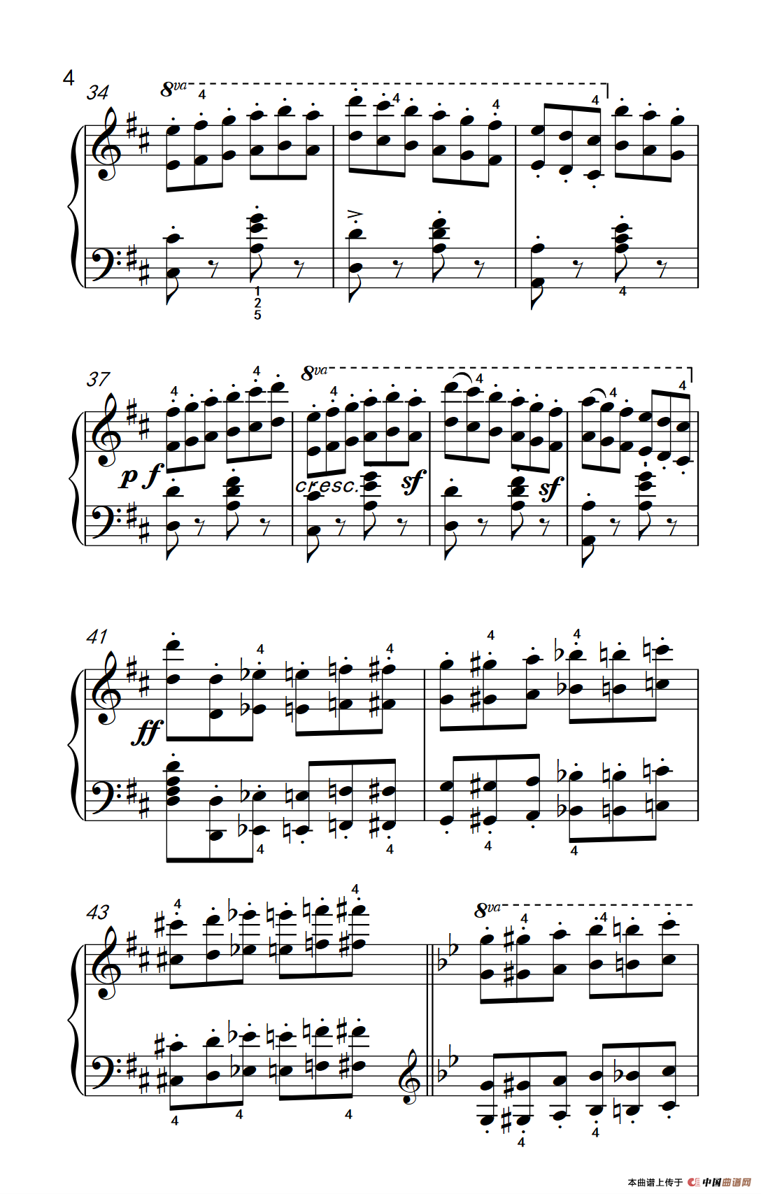 车尔尼钢琴八度练习曲 553（5）