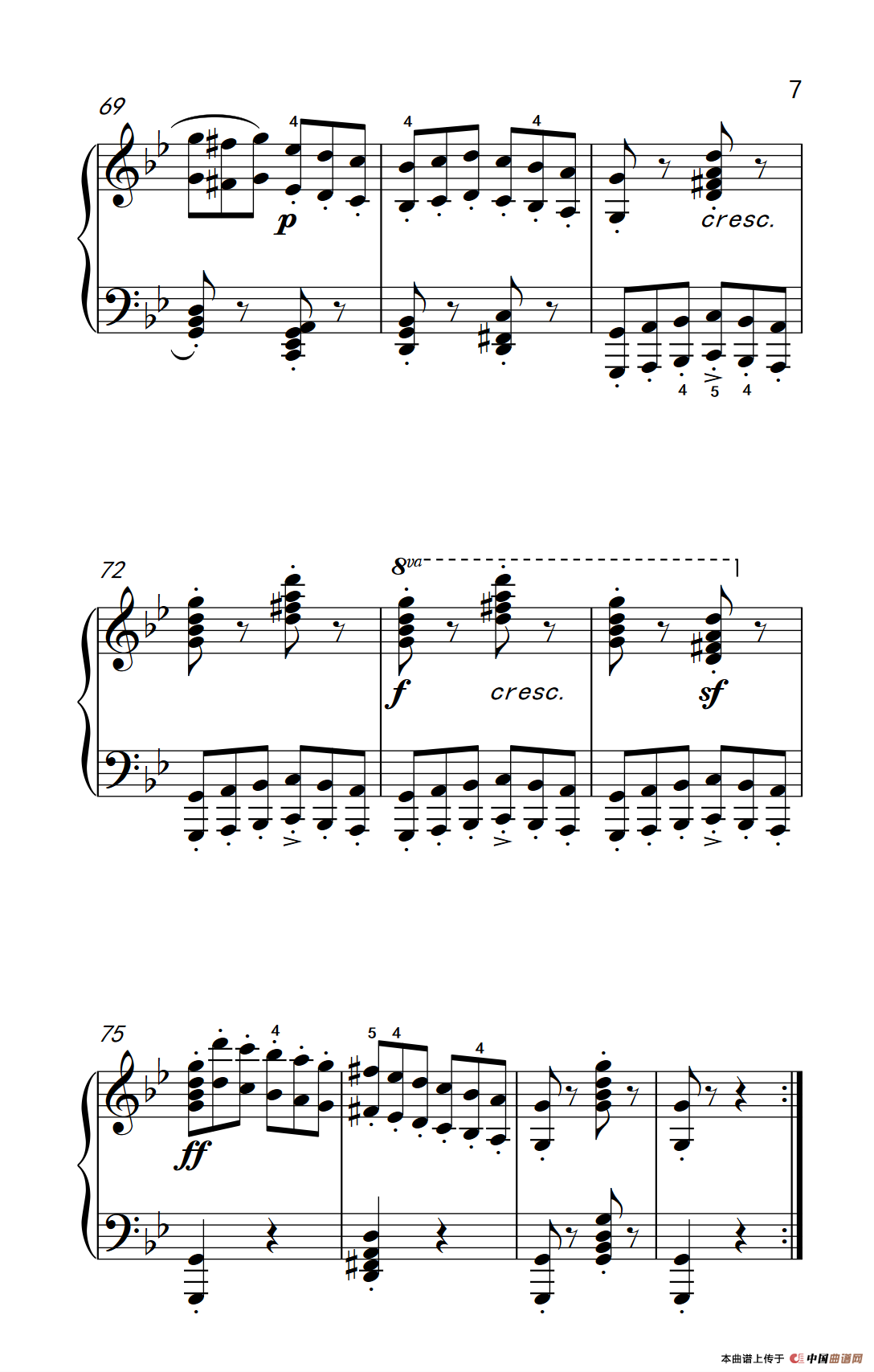 车尔尼钢琴八度练习曲 553（5）