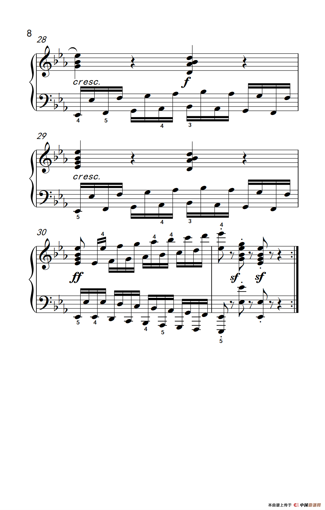 车尔尼钢琴八度练习曲 553（4）