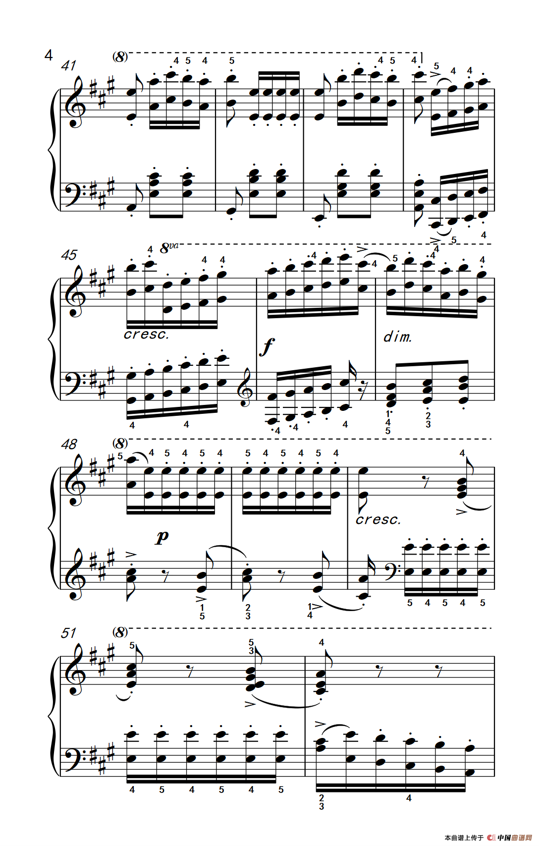 车尔尼钢琴八度练习曲 553（3）