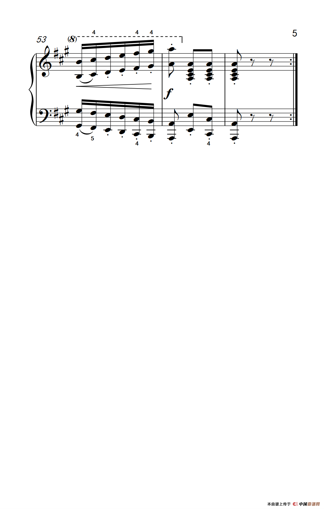 车尔尼钢琴八度练习曲 553（3）