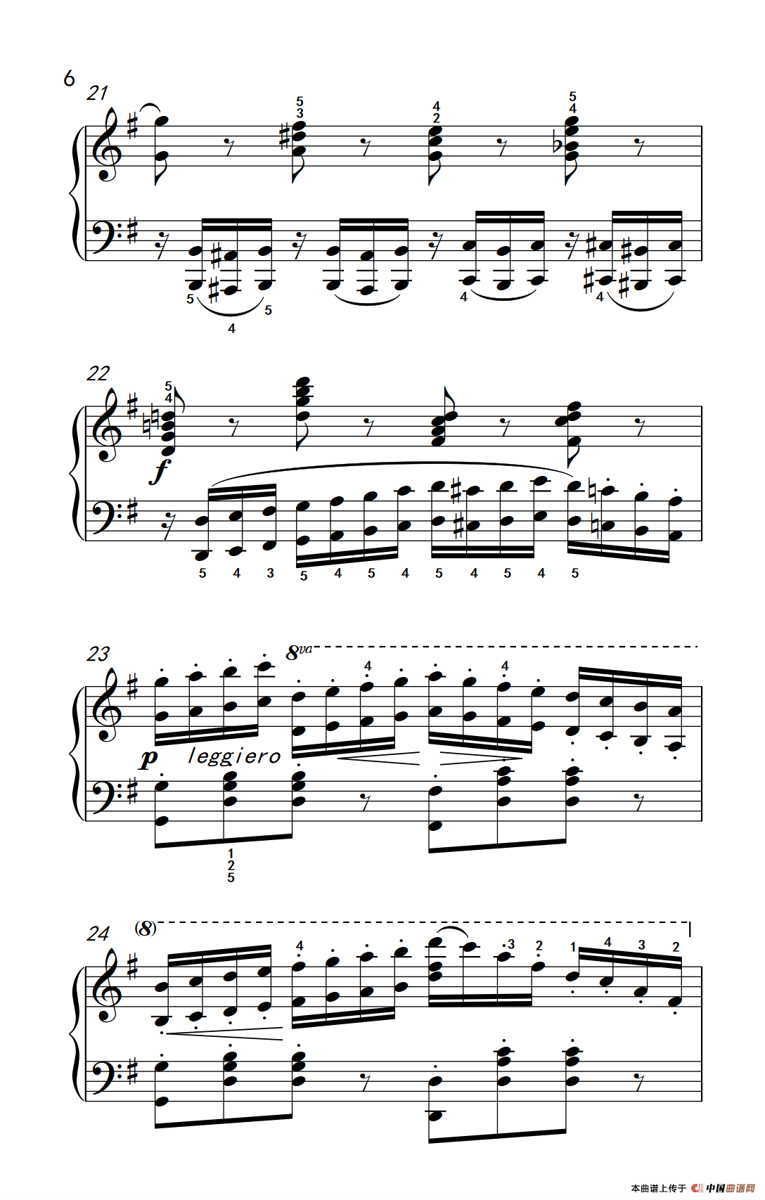 车尔尼钢琴八度练习曲 553（2）