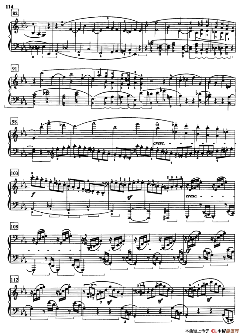 “悲怆”奏鸣曲Op.13（第三乐章）