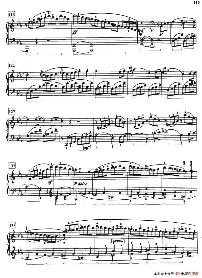 “悲怆”奏鸣曲Op.13（第三乐章）