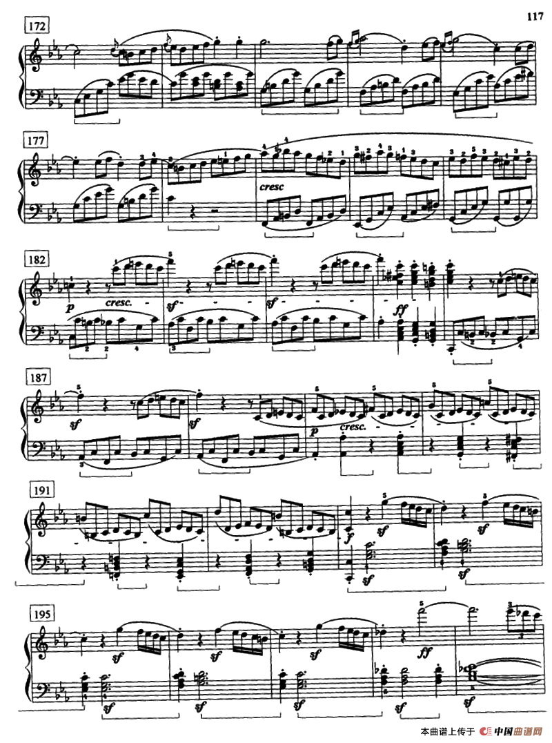 “悲怆”奏鸣曲Op.13（第三乐章）