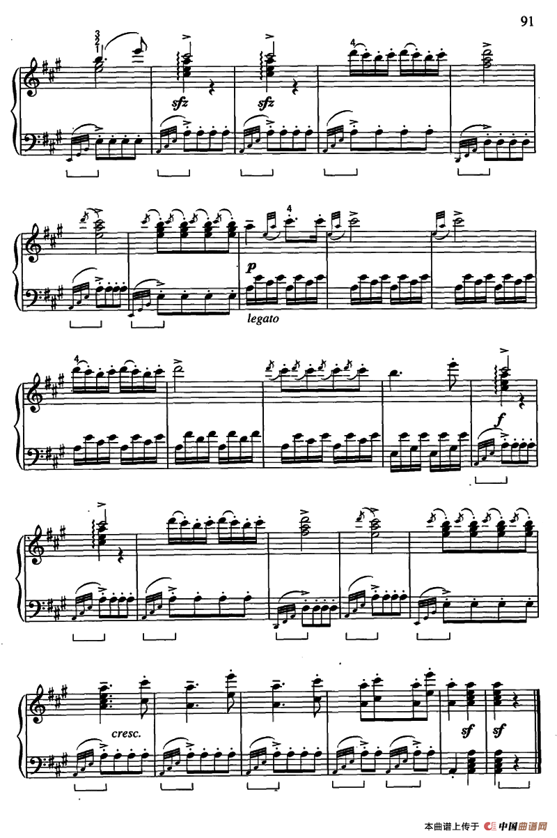 土耳其进行曲（带指法）