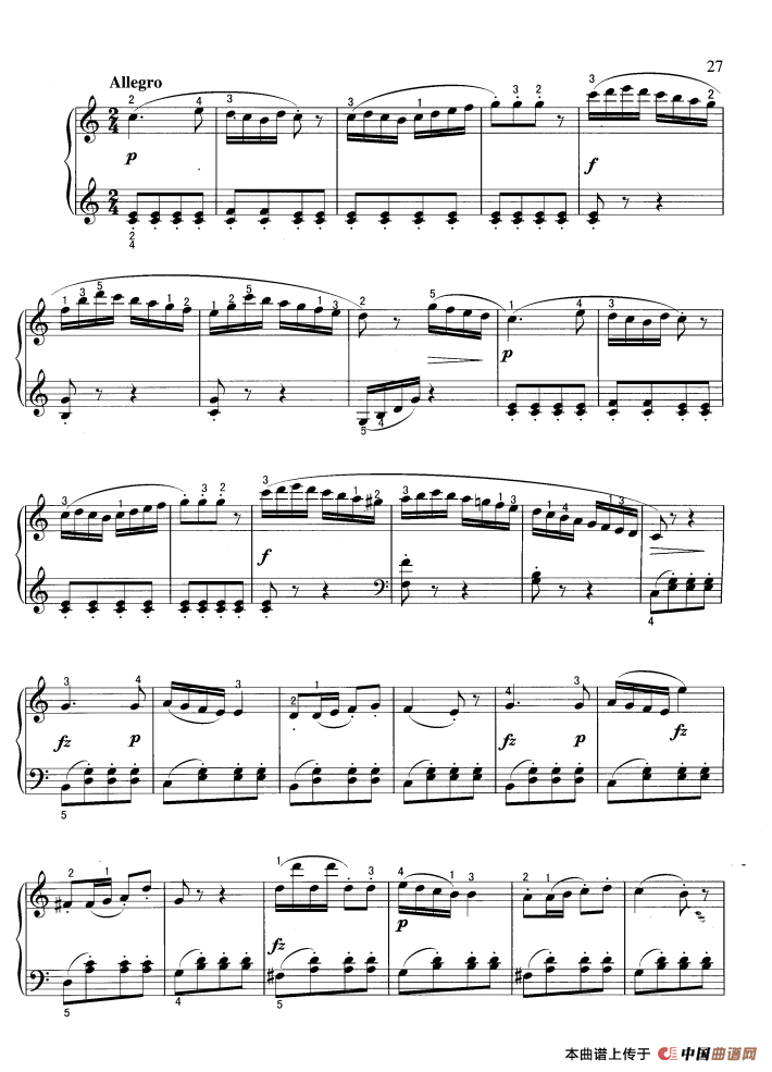 小奏鸣曲（Sonatine,op.36-3）