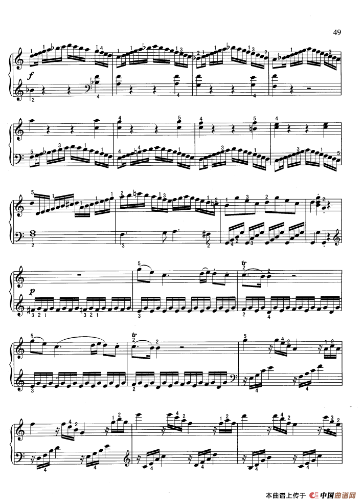 奏鸣曲（C大调 莫扎特作曲）