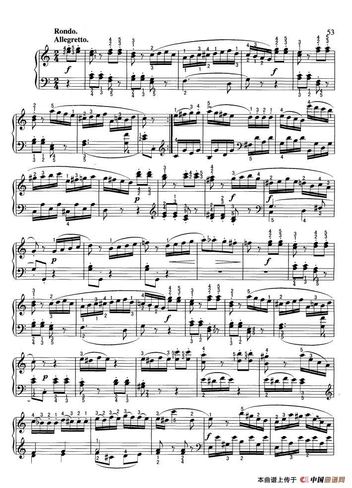 奏鸣曲（C大调 莫扎特作曲）