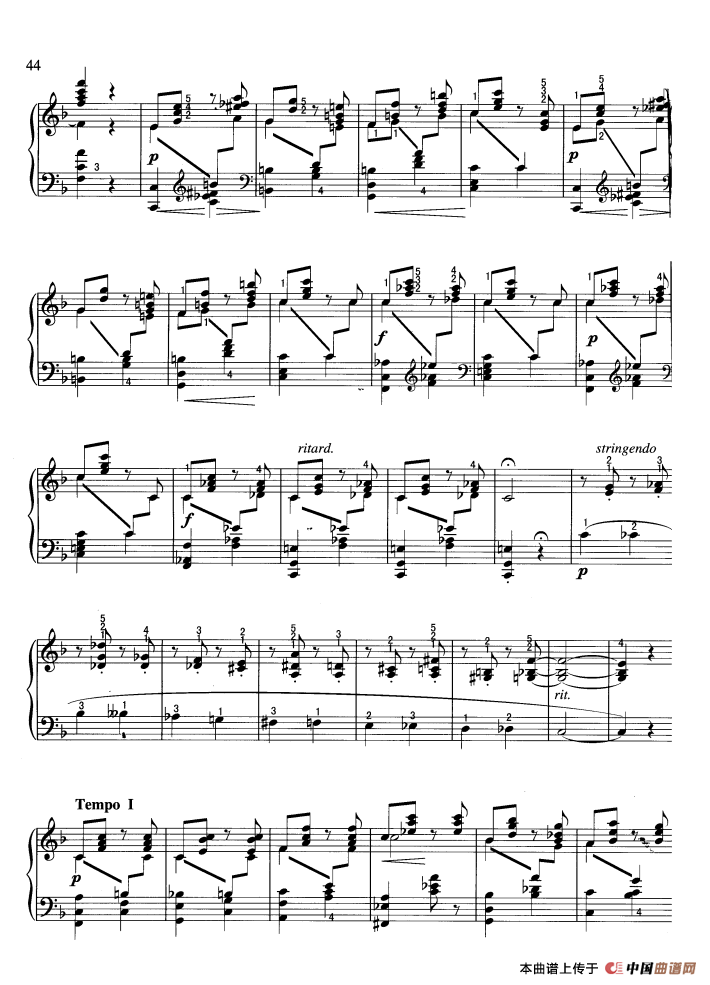 旋律（F大调 鲁宾斯坦作曲版）