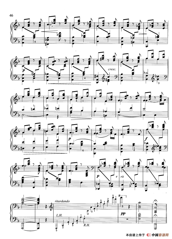 旋律（F大调 鲁宾斯坦作曲版）