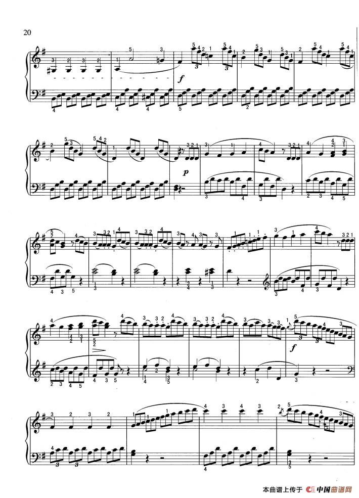 奏鸣曲（G大调）