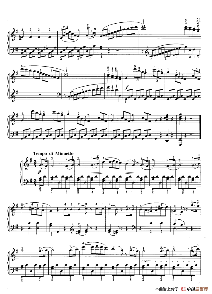 奏鸣曲（G大调）