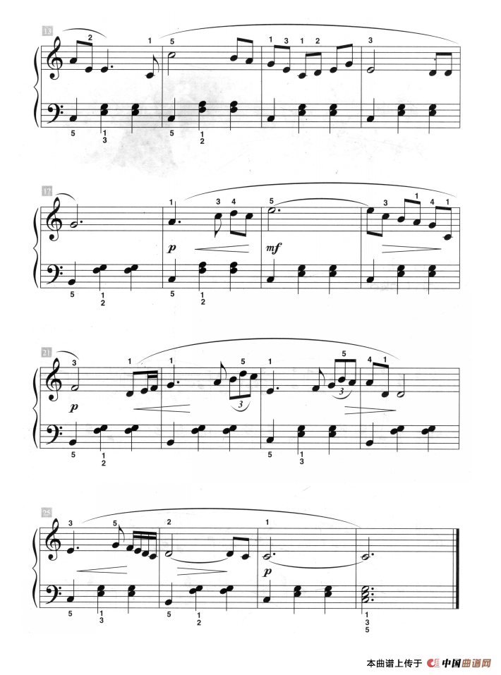 小夜曲（儿童古典钢琴小品）