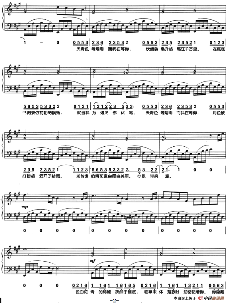 青花瓷（钢琴弹唱）