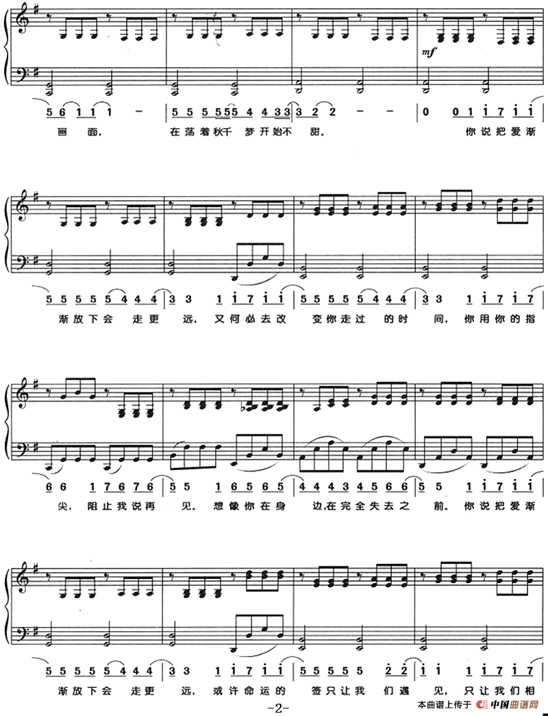 不能说的秘密（钢琴弹唱）