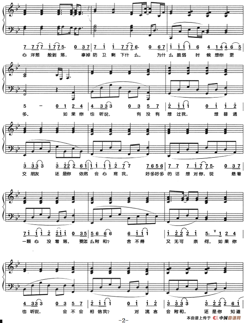 如果你也听说（钢琴弹唱）