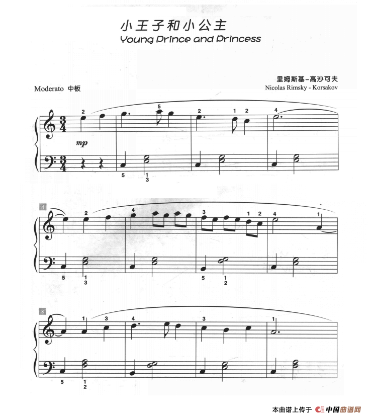 小王子和小公主（儿童古典钢琴小品）