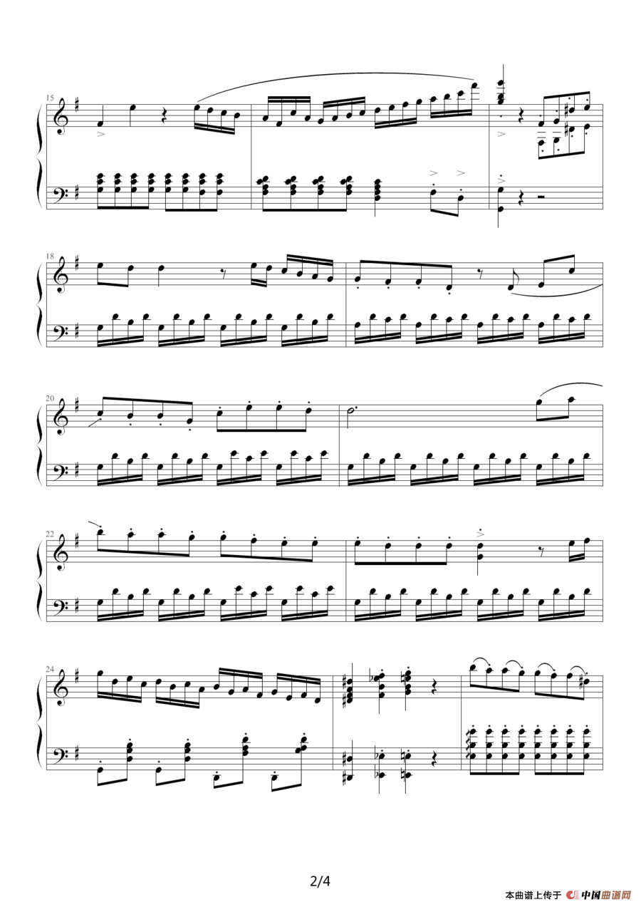 G大调小奏鸣曲 第一乐章No.1