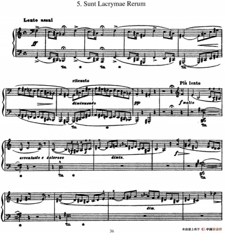 李斯特 旅游岁月 第三集 S.163 No.5 悲歌