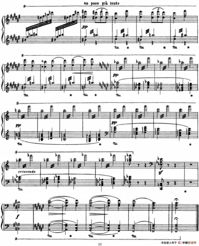 李斯特 旅游岁月 第三集 S.163 No.4 艾斯特庄园的喷泉