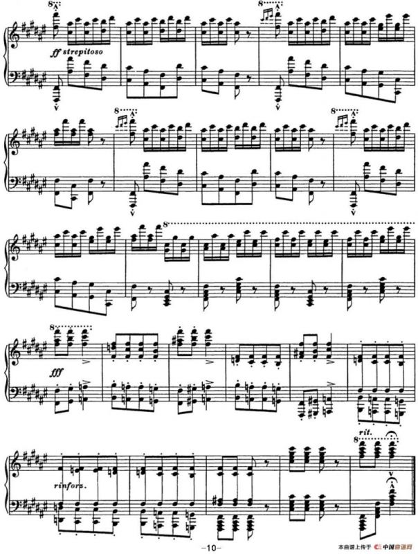 李斯特 匈牙利狂想曲 Hungarian Rhapsodies S.244 No.8