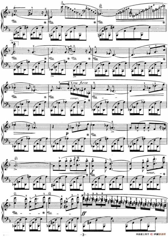 肖邦 24首钢琴前奏曲 Op.28 No.24 D小调