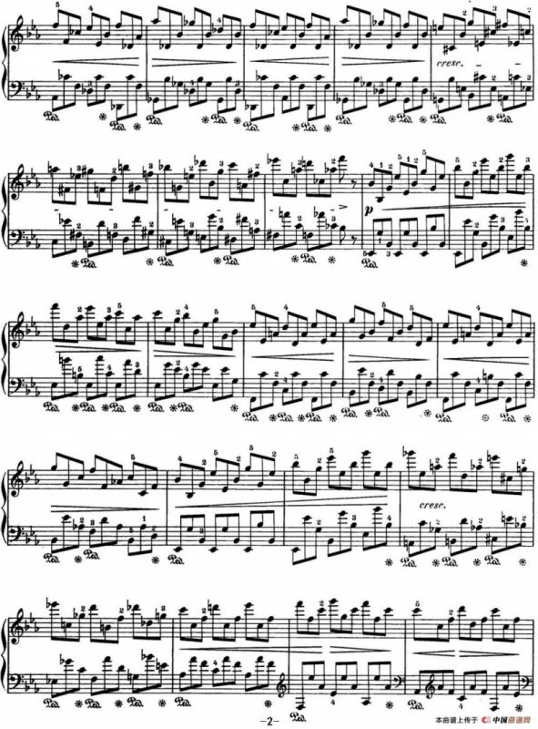 肖邦 24首钢琴前奏曲 Op.28 No.19 降E大调