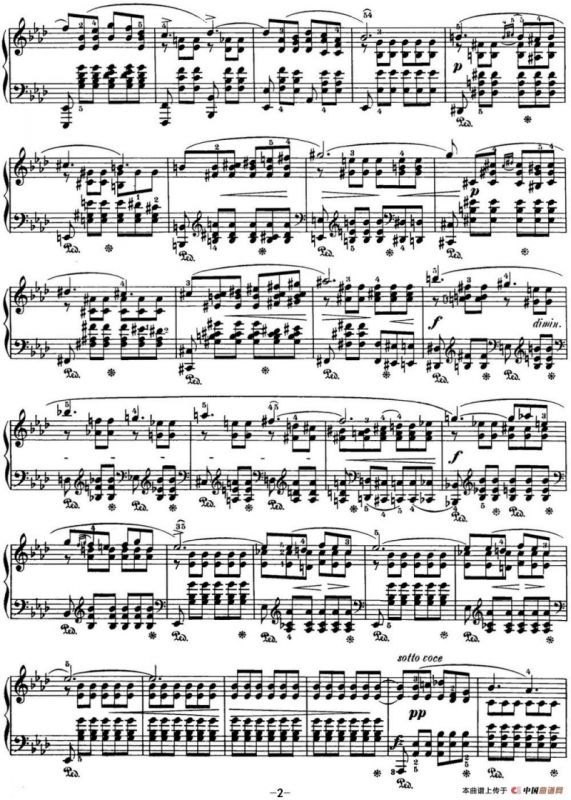 肖邦 24首钢琴前奏曲 Op.28 No.17 降A大调