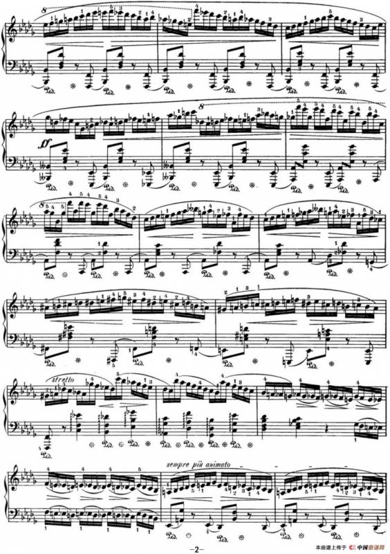 肖邦 24首钢琴前奏曲 Op.28 No.16 降B小调