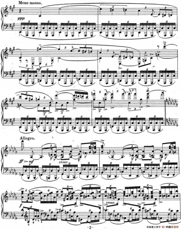 拉赫玛尼诺夫 钢琴前奏曲24 降D大调 Op.32 No.13