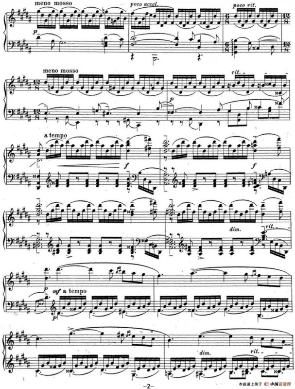 拉赫玛尼诺夫 钢琴前奏曲23 升G小调 Op.32 No.12