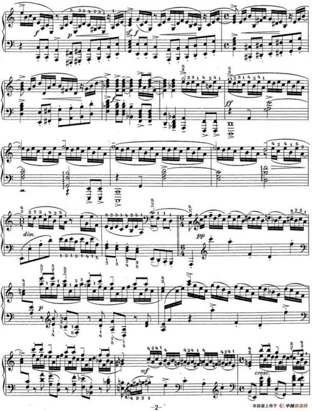 拉赫玛尼诺夫 钢琴前奏曲19 A小调 Op.32 No.8