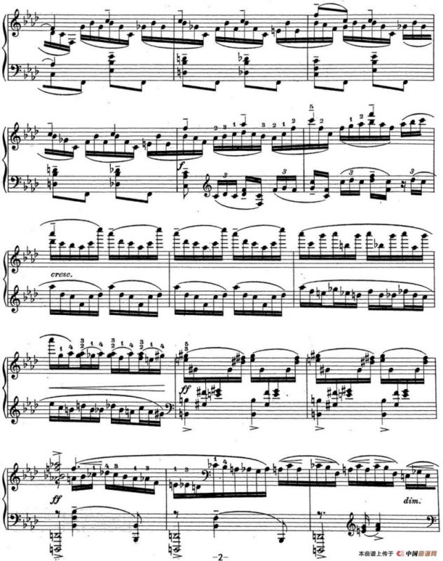 拉赫玛尼诺夫 钢琴前奏曲17 F小调 Op.32 No.6