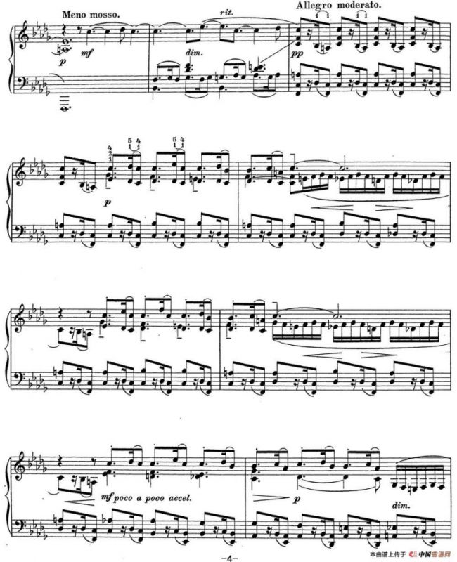 拉赫玛尼诺夫 钢琴前奏曲13 降B小调 Op.32 No.2