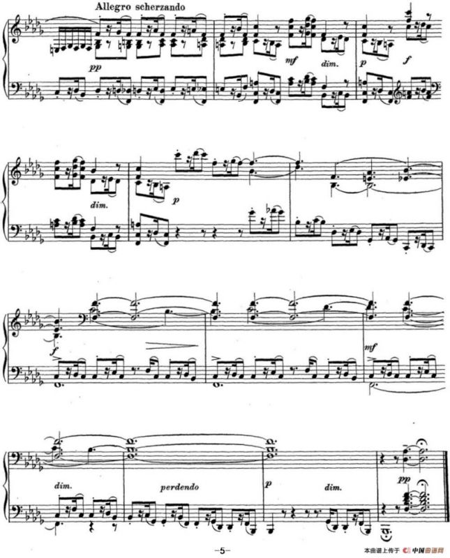 拉赫玛尼诺夫 钢琴前奏曲13 降B小调 Op.32 No.2