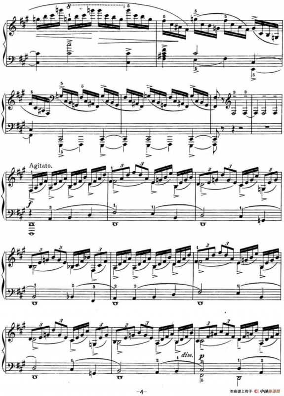 拉赫玛尼诺夫 幻想小品集 Op.3 No.4 小丑 升f小调