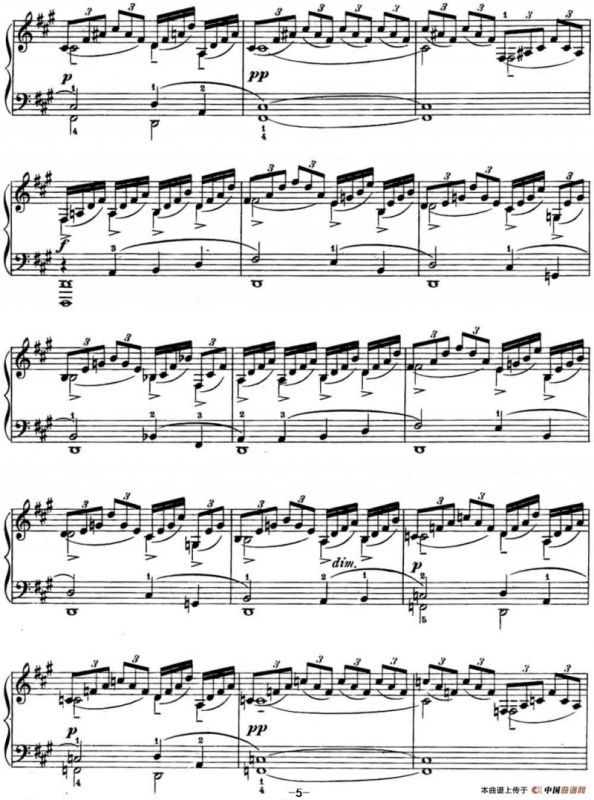 拉赫玛尼诺夫 幻想小品集 Op.3 No.4 小丑 升f小调