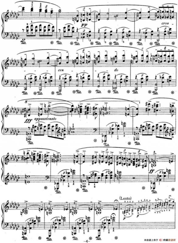 拉赫玛尼诺夫 幻想小品集 Op.3 No.1 悲歌 降e小调