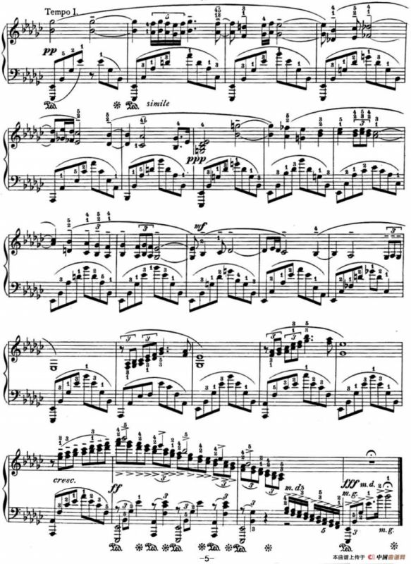 拉赫玛尼诺夫 幻想小品集 Op.3 No.1 悲歌 降e小调