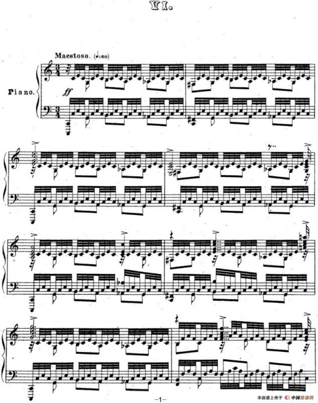 拉赫玛尼诺夫 音乐瞬间 Op.16 No.6 C大调